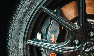 Image of brake service disk and caliper