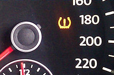 Image of Tire Pressure warning Light (TPMS) On